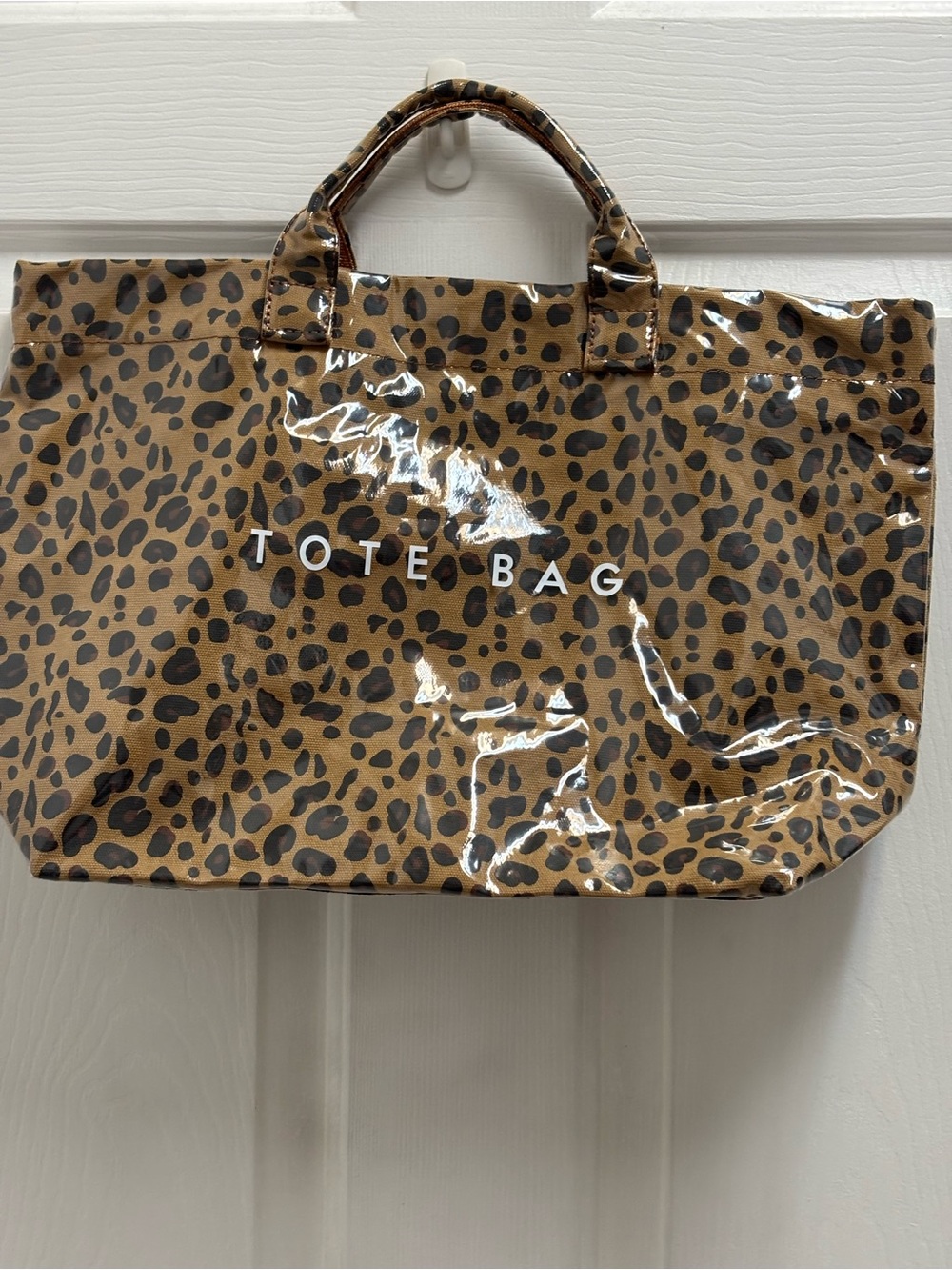 Leopard Print Tote Bag - Brown Fashion Tote Bag